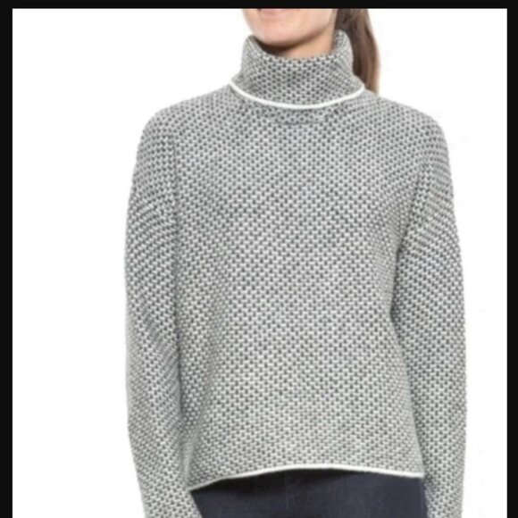 Christian Siriano New York - Black/White Check Sweater - M - Picture 1 of 9